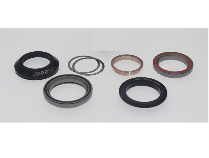 Neco Headset H398- 1/4” Head Tube Reduced to 1-1/8" Fork Tube Threadless Headset Carousel 2