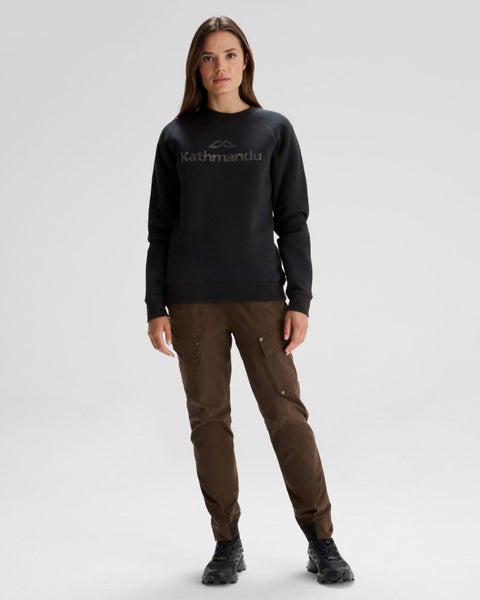 Women's Kathmandu Logo Crew Sweater Carousel 1