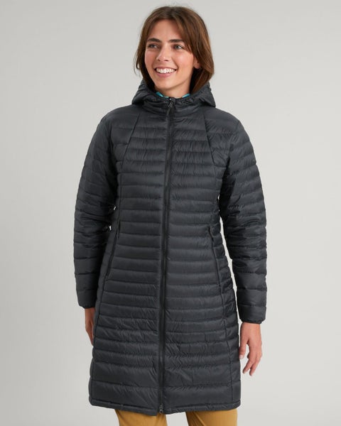 Kathmandu Heli R Women's Longline Down Puffer Coat Carousel 1