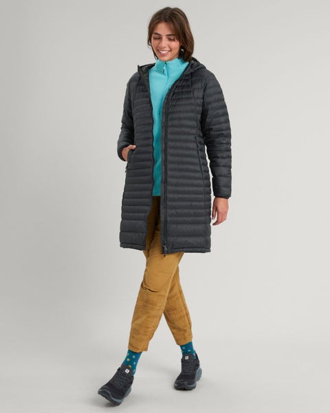 Kathmandu Heli R Women's Longline Down Puffer Coat Carousel 2