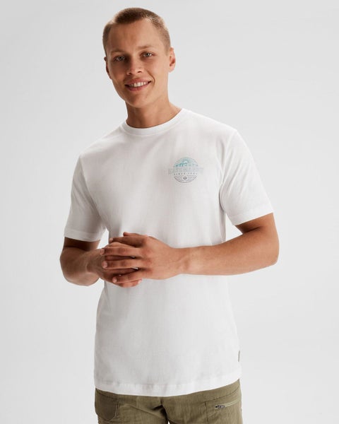 Men's Kathmandu Logo Faded Organic Cotton T-shirt Carousel 1