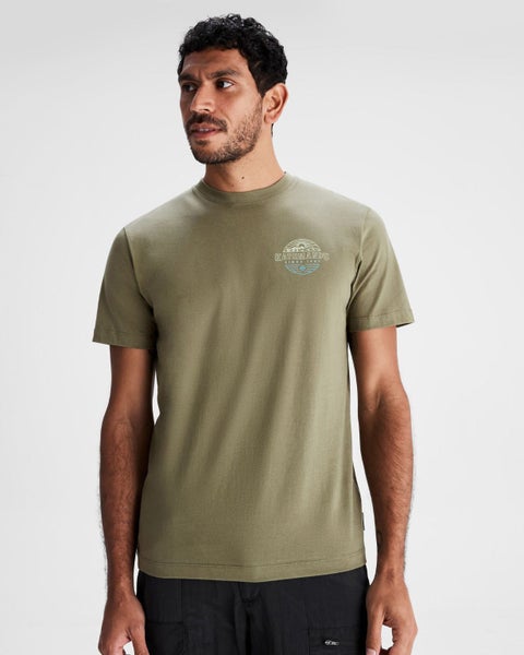 Men's Kathmandu Logo Faded Organic Cotton T-shirt Carousel 1