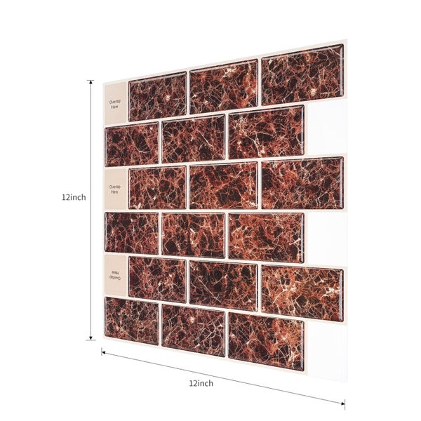 Self Adhesive 3D Wall Tiles Brick Wallpaper Clearance Carousel 2