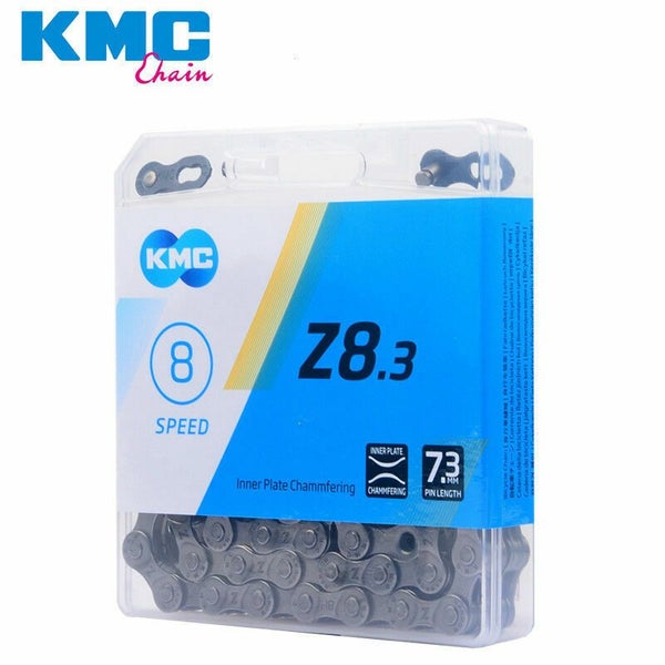 Bike Chain KMC Z8.3 for Mountain/Road Bicycle 6/7/8 Speed 116 Links Silver grey Carousel 2