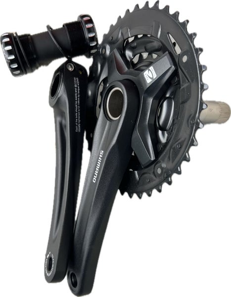 Mountain Bike Crankset - Shimano FC-MT210 40-30-22T,175mm, 9/27 speeds Carousel 1