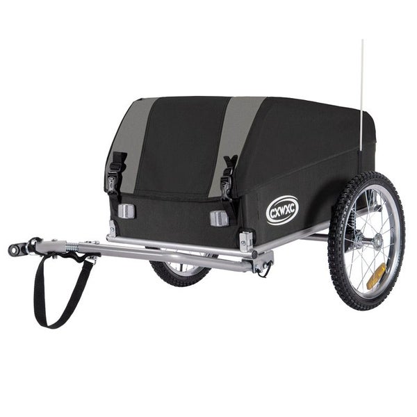 Bike Trailer - Foldable, Luggage Carrier, Pet Trailer, Grey Carousel 1