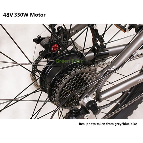 Electric Mountain Bike - 27.5", 27 Spds, Aluminum, 48V Motor, 9.6Ah, Matt Black Carousel 14
