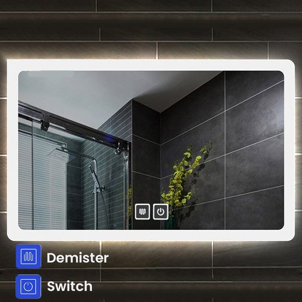 L 1200 x H 800 mm LED Mirror + Demister Carousel 1