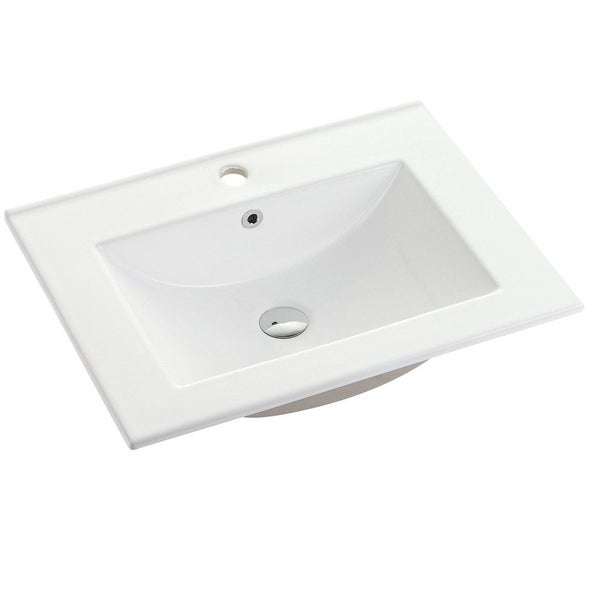 Rectangular Ceramic Basin 600mm Carousel 1