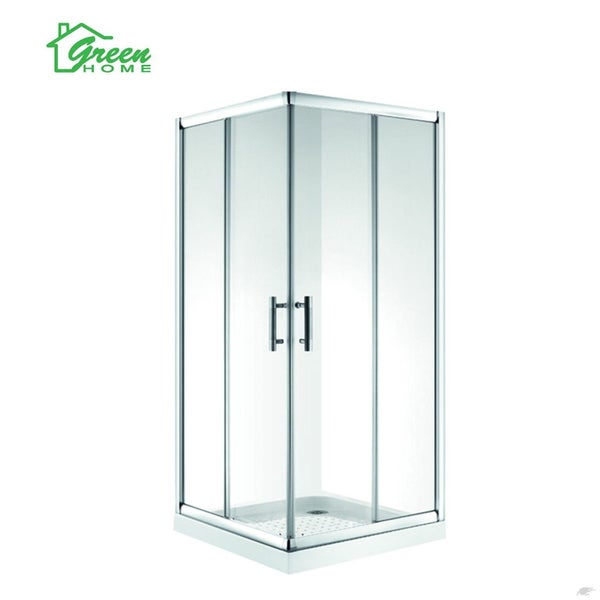 GJ-8016-1mx1mx1850 Double Sliding Door - Glass Only Carousel 1