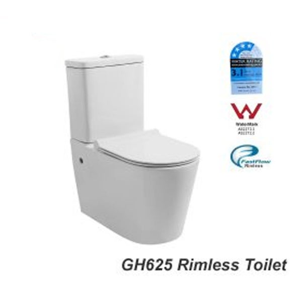 GH-625 Rimless Toilet Full Back To Wall Carousel 1