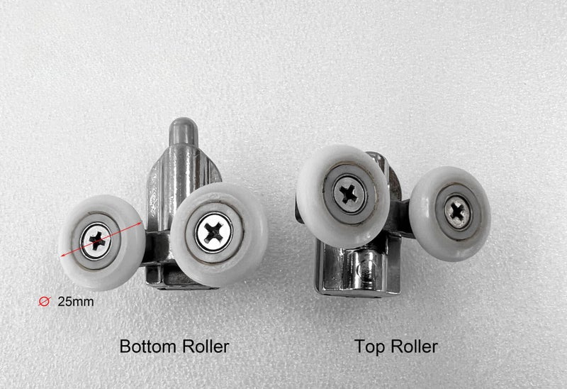 Shower Sliding Door Roller Top/Bottom (Various types) Carousel 1