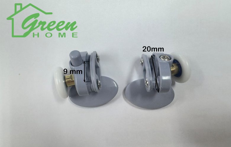 Shower Door Rollers/Wheels Single Wheel - Light Grey Carousel 4