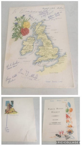 Northern Star Ship Dinner Menu 1965 x3 Carousel 1