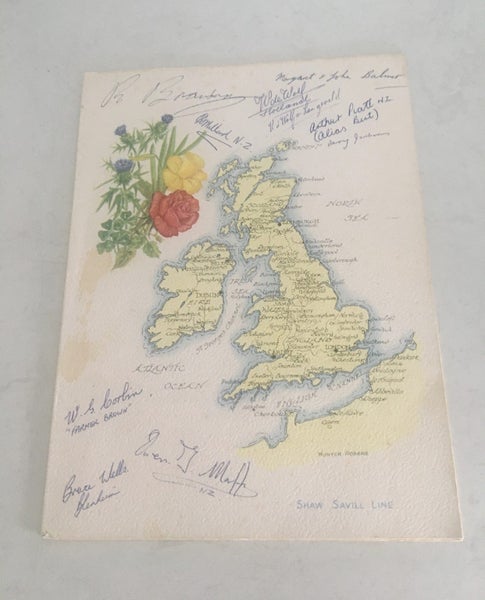 Northern Star Ship Dinner Menu 1965 x3 Carousel 2