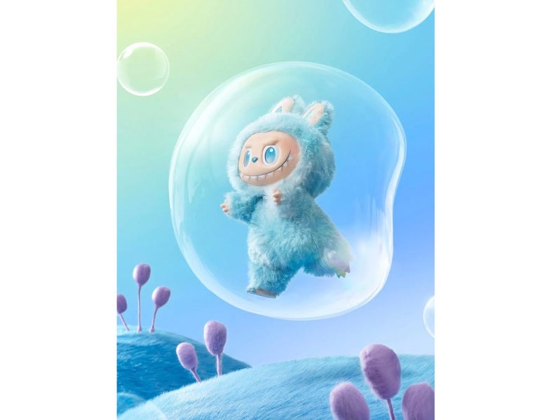 POP MART Labubu V3 Big into Energy Series Plush Pendant – Hope / Blue Carousel 2