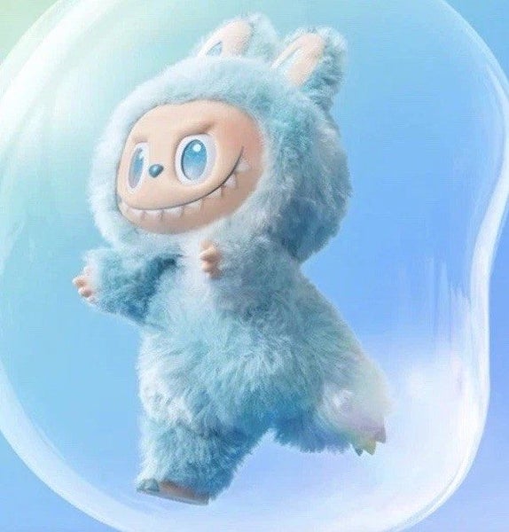 POP MART Labubu V3 Big into Energy Series Plush Pendant – Hope / Blue Carousel 7