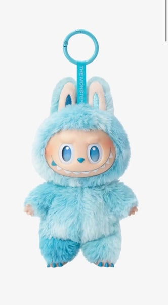 POP MART Labubu V3 Big into Energy Series Plush Pendant – Hope / Blue Carousel 1