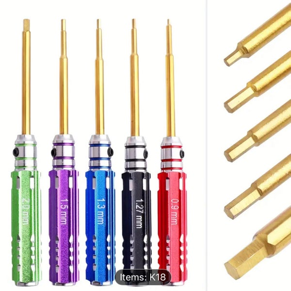 RC mini hex screw driver set titanium Carousel 2