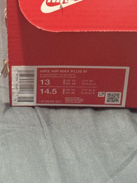 NIKE TN 3s size 13 AFTERPAY62967362003201114