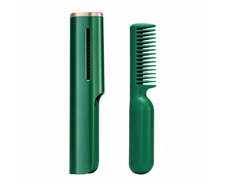 Hair Straightener Brush - Enhanced Ionic Straightening Brush, USB Cordless Re Carousel 1
