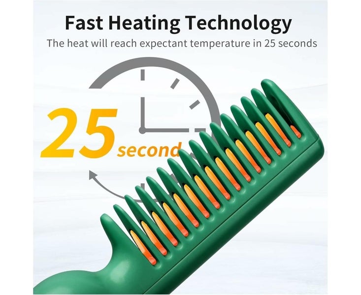 Hair Straightener Brush - Enhanced Ionic Straightening Brush, USB Cordless Re Carousel 2