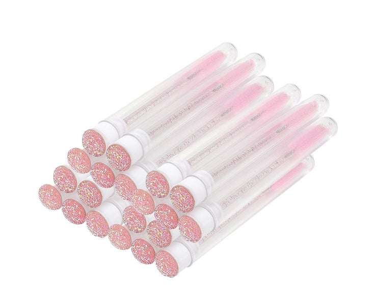 20pcs Eyelash Brushes for Eyelash Extensions Spoolies Cleaning Mascara Wands Carousel 1