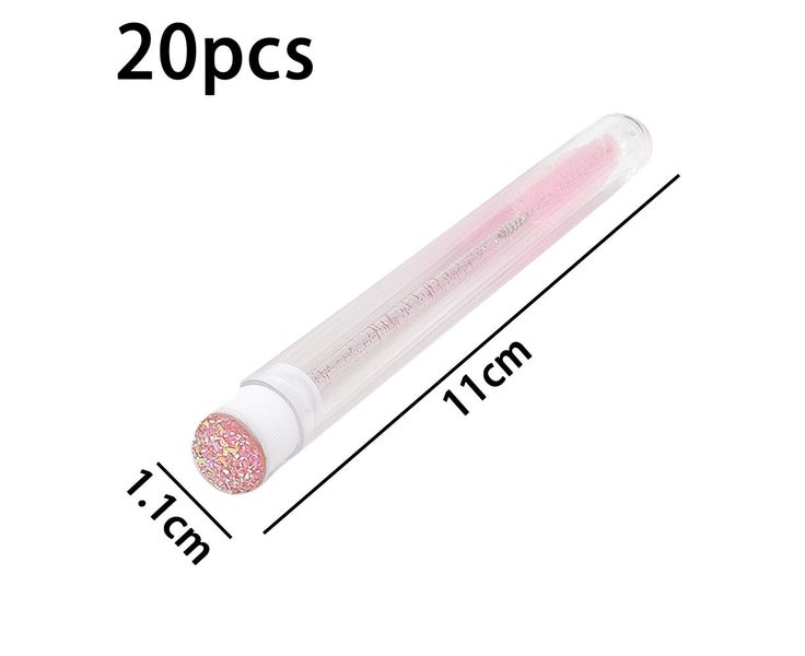 20pcs Eyelash Brushes for Eyelash Extensions Spoolies Cleaning Mascara Wands Carousel 2