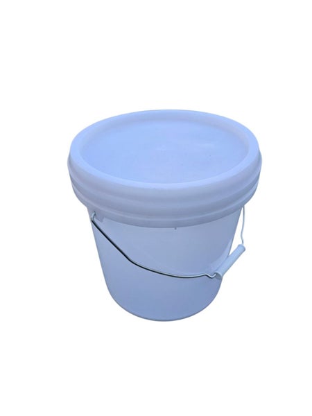 plastic round bucket with lid 10L semi transparent Carousel 1