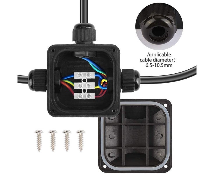 5 x IP68 Waterproof Junction Box - Waterproof Outdoor Distribution Box, Cable Carousel 2