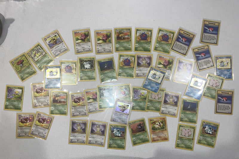 HUGE $1 JUNGLE VINTAGE LOT! 4 HOLO CARDS! Carousel 1