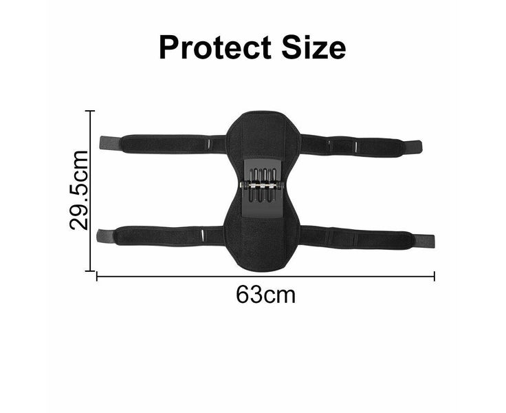 2PCS Power Spring Knee Pads brace Leg Support Rebound Lift Stabilizer Joint Carousel 2
