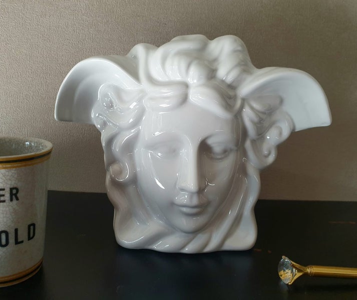 Classy White Ceramic Jester Vase Carousel 1