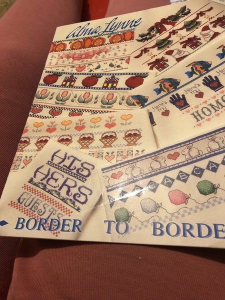 Cross stitch border chart book Carousel 1