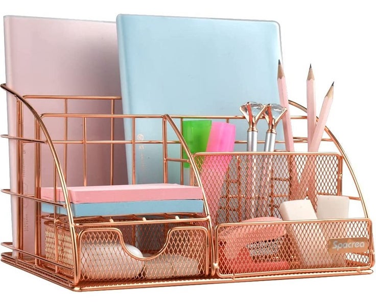Desk Organizers and Accessories, Large, All in One Desk Organizer Pencil Hold Carousel 1