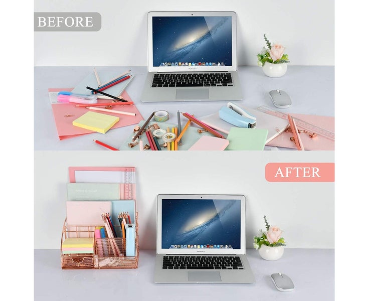 Desk Organizers and Accessories, Large, All in One Desk Organizer Pencil Hold Carousel 2