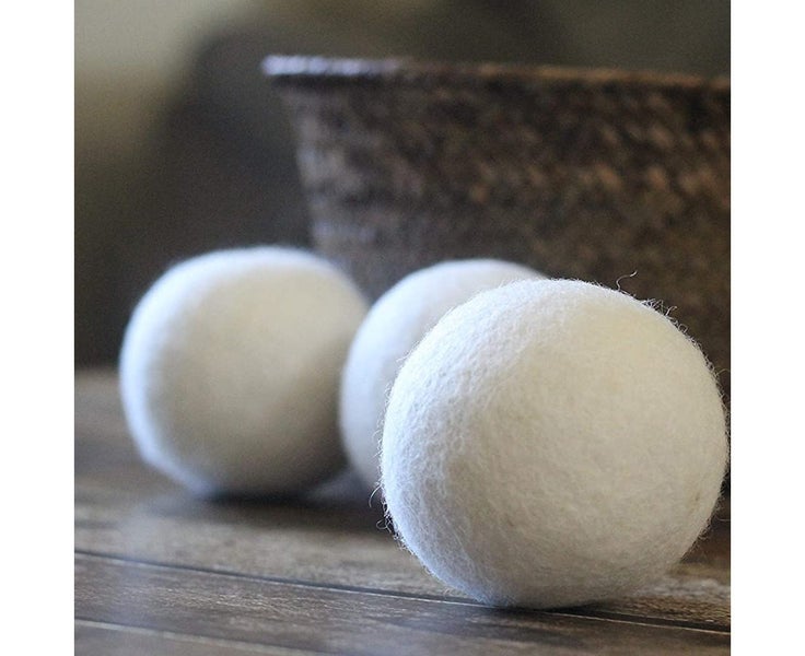 6 Pack Wool Dryer Balls,Anti Static, Baby Safe, No Lint and Reusable Carousel 7