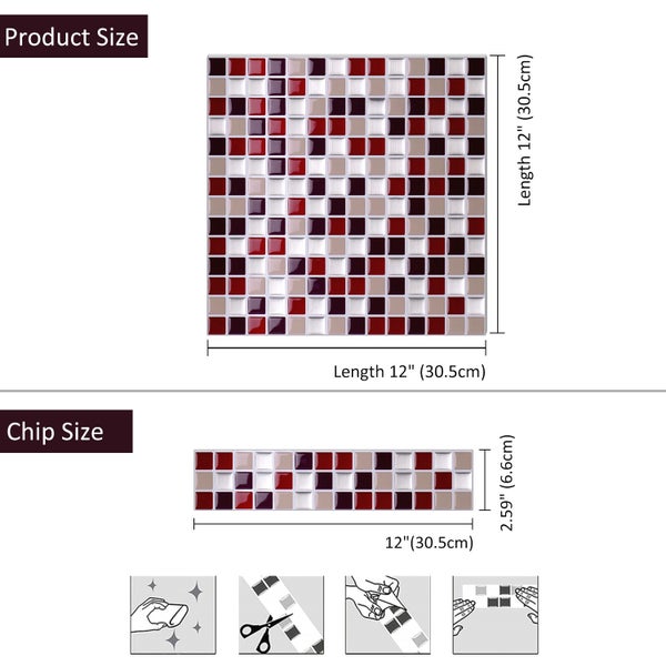 Self Adhesive 3D Wall Tiles Brick Wallpaper Clearance Carousel 2