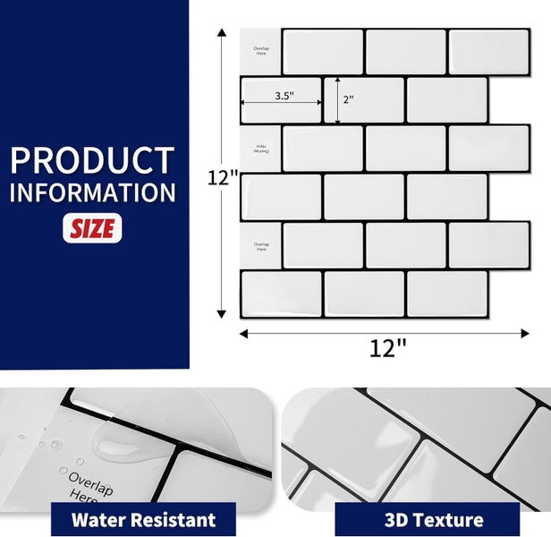 Self Adhesive 3D Wall Tiles Brick Wallpaper Clearance Carousel 2