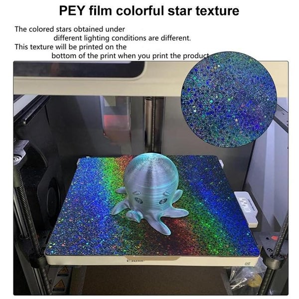 Smooth Starry Pet Film 3D Build Plate Double-Sided Pei Coating 220X220Mm Carousel 8