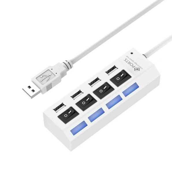 4-Port Usb Hub With High Speed 2.0 Splitter And On / Off Switch Carousel 1
