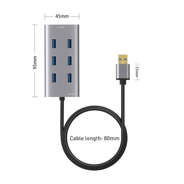 7-Port Usb 3.0 Hub With 80Cm Cable Carousel 2