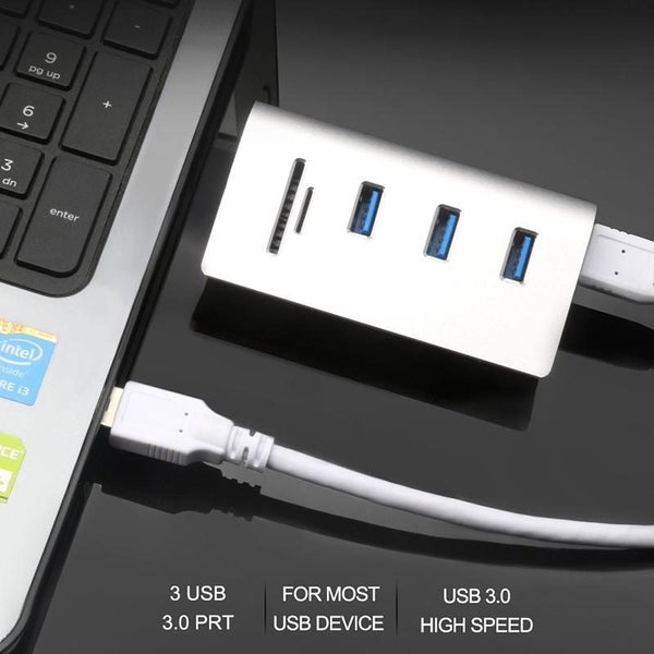 High Speed Usb 3.0 Splitter Hub Adapter White Carousel 7