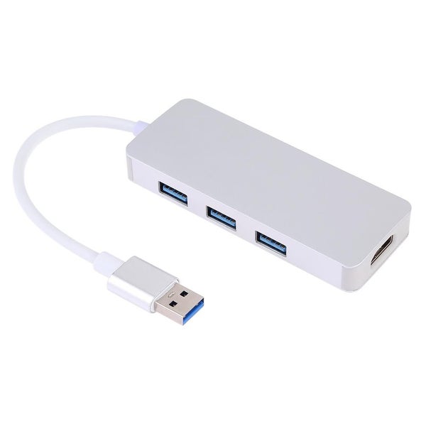3-In-1 Usb 3.0 To Hdmi Adapter Silver Carousel 1