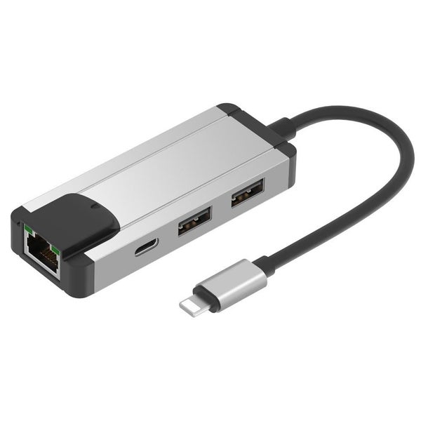 8Pin To Rj45 Usb 2.0 Hub Adapter Carousel 1