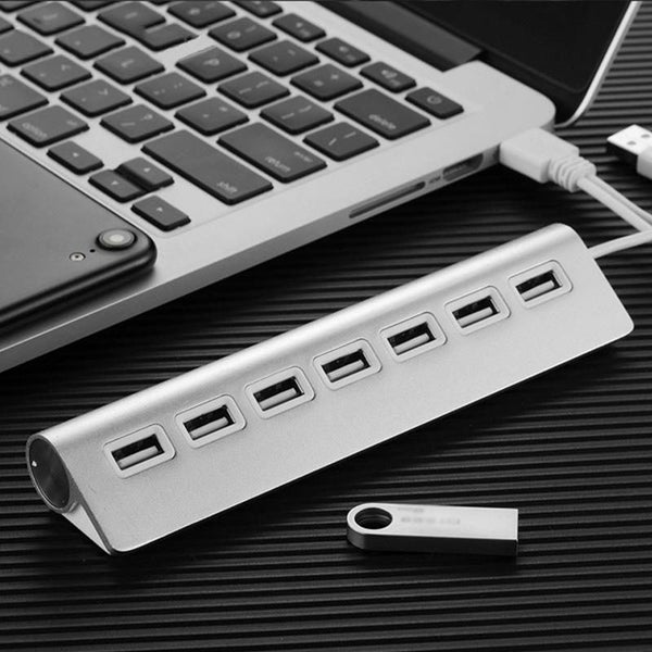 7-Port Aluminum Usb2.0 Hub Carousel 6