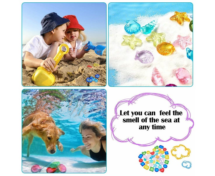 40 Pcs Diving Gem Pool Toys Set Colorful Summer Swimming Gem Diving Toys CoT Carousel 5