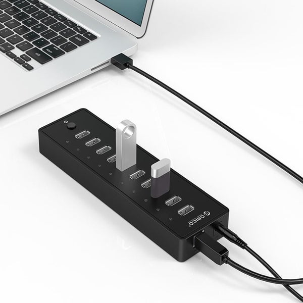 10-Port Usb 2.0 Hub With Led Indicator & 1M Cable Carousel 1