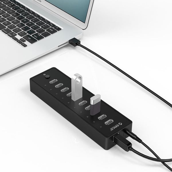 10-Port Usb 2.0 Hub With Led Indicator & 1M Cable Carousel 5