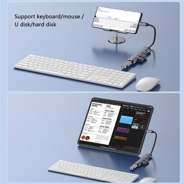 Type-C Usb Hub With Usb2.0X2 Usb3.0 And Tf / Sd Card Slots Carousel 7